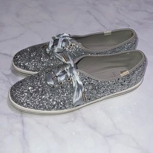 Kate Spade Glitter Keds Size 8